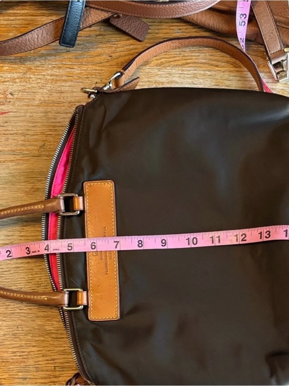 Dooney & Bourke structured nylon